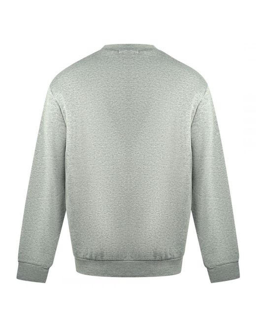 Roberto Cavalli Gray Class Leopard Print Logo Jumper Cotton for men