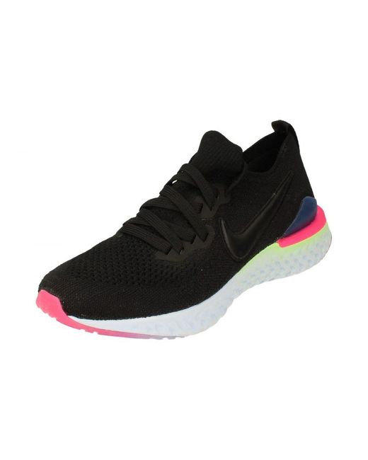 Nike Black Epic React Flyknit 2 Trainers