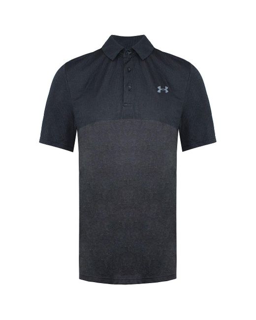 Under Armour Blue Vanish Blocked Polo Shirt for men
