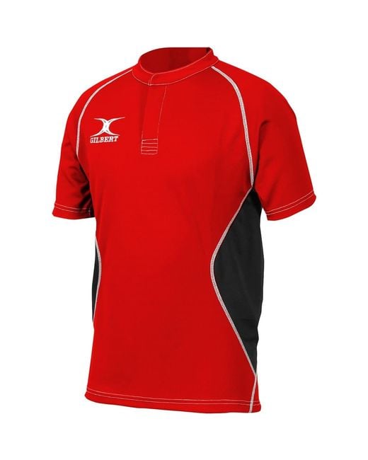 Gilbert Red Short Sleeve Raglan Shirt for men