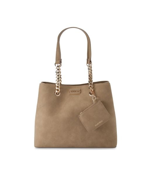 Carvela Kurt Geiger Natural Microsuede Tote Bag