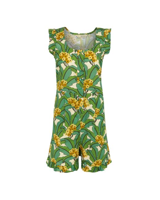 Regatta Green Ladies Orla Kiely Tropical Playsuit () Material_Cotton