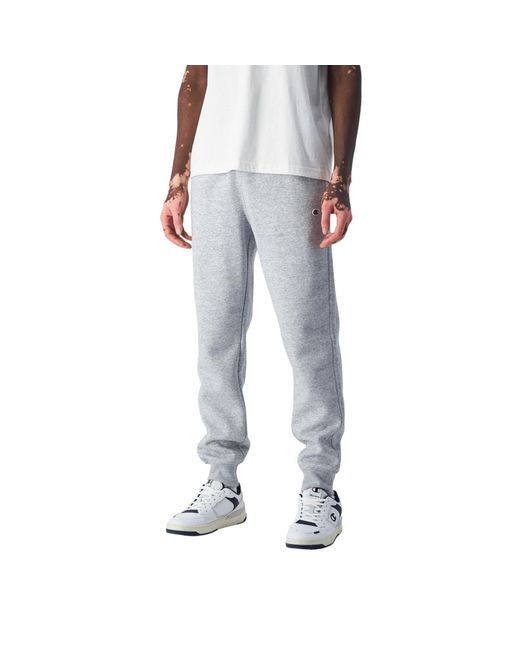 Champion Gray Heavyweight Slim Fit Joggers Fleece Trousers Cotton Track Pants for men