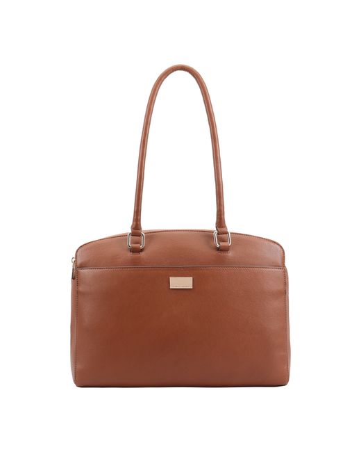 Paul Costelloe Brown Marina Leather Shoulder Bag