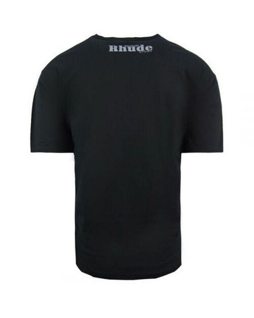 PUMA X Rhude Graphic Short Sleeve Crew Neck Black T-shirt 596757 51 Cotton for men