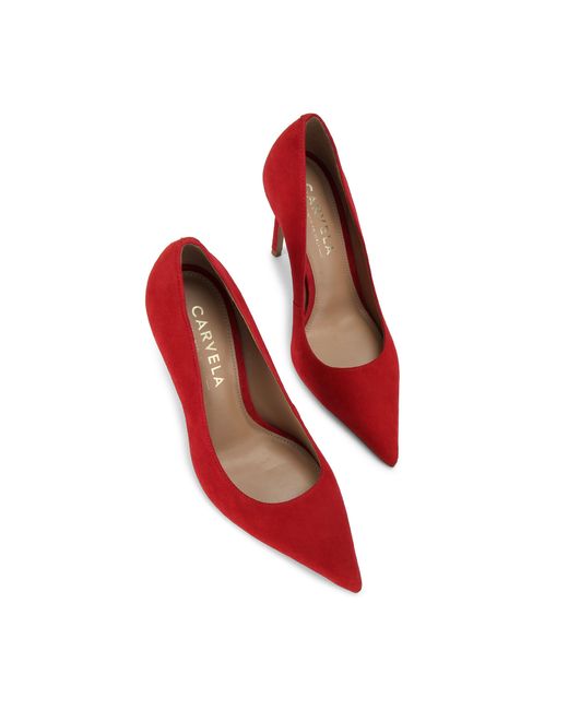 Carvela Kurt Geiger Red Suede Eterno Court Heels
