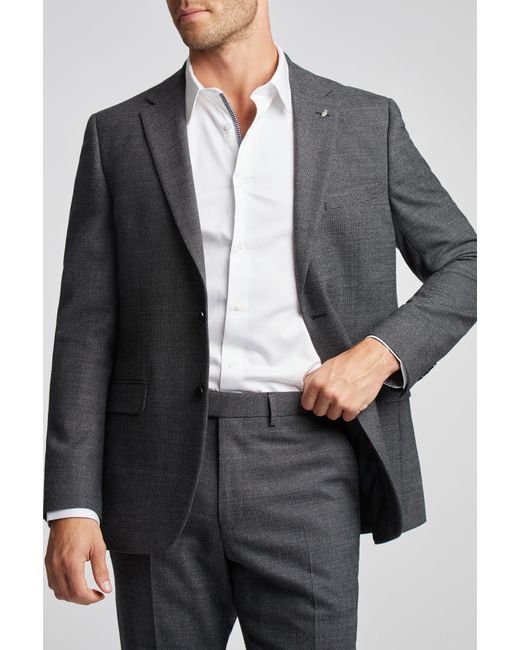 Ted Baker Black Slim Fit Semi Plain Jacket for men