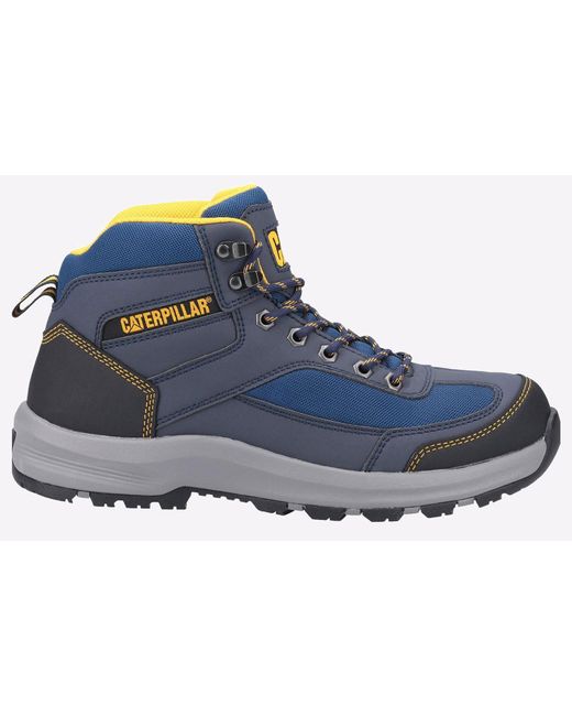 Caterpillar Safety Blue Elmore Mid Hiker Boot for men