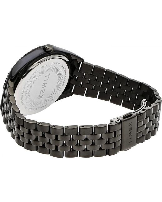 Timex Waterbury Legacy Horloge Zwart Tw2v17700 in het Gray voor heren
