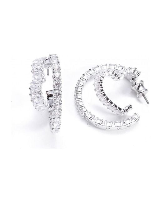 Swarovski White Matrix Crystal Earrings 5705748