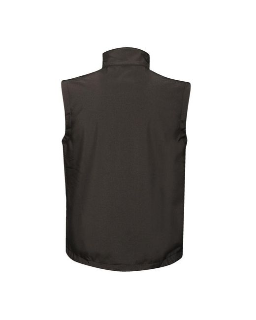 Regatta Black Octagon 3 Layer Printable Softshell Bodywarmer for men