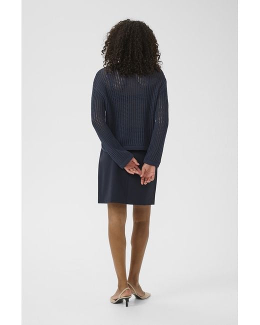 Kaffe Pullover Regular Fit Dark in het Blue