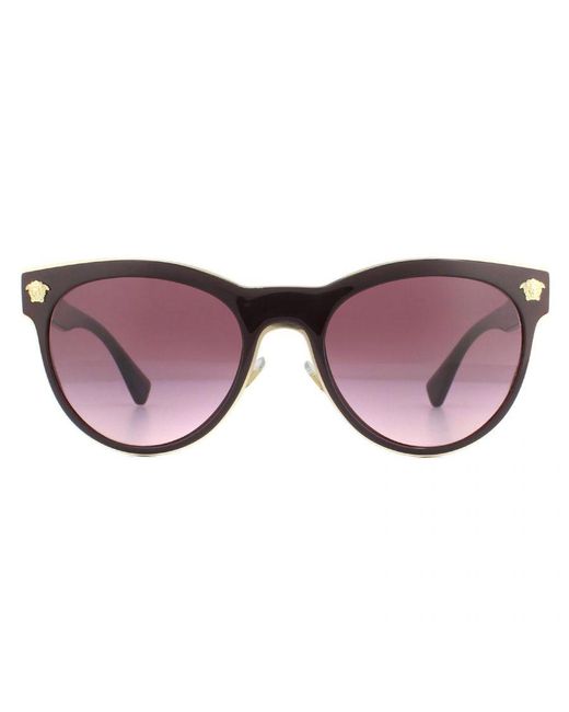 Versace Brown Sunglasses Ve2198 12528H Transparent Bordeaux Gradient for men