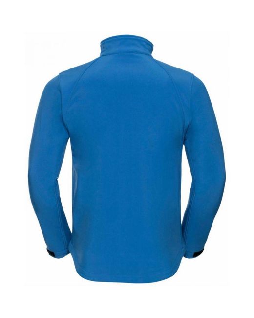 Russell Blue Water Resistant & Windproof Softshell Jacket (Azure) for men