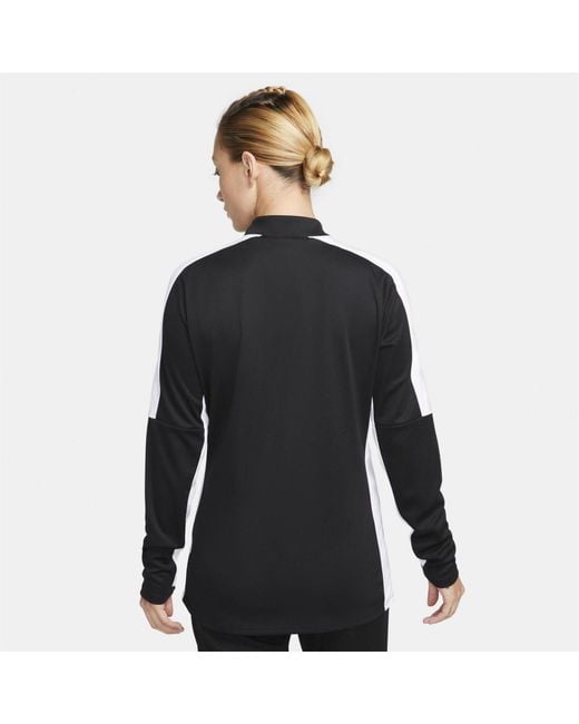 Nike Black Drill Zip Neck Regular Fit Sweatshirt