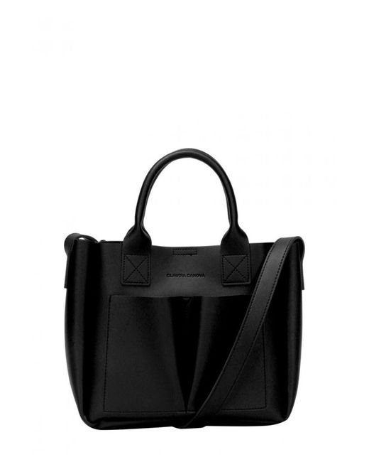 Claudia Canova Black Megan Front Pocket Grab Bag