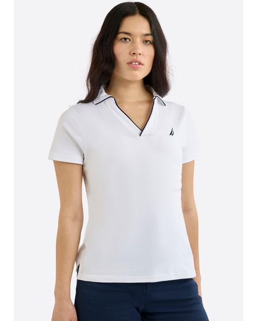 Nautica White Adalynn Polo Shirt