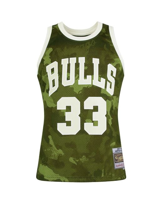 Mitchell & Ness Green Nba Chicago Bulls 33 Pippen Swingman Jersey for men