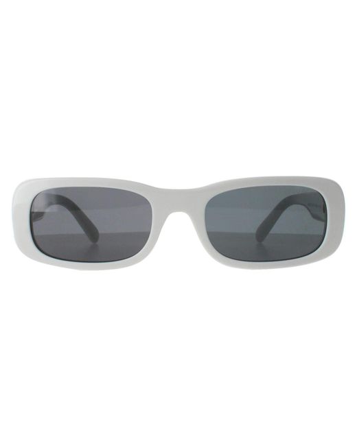Miu Miu Gray Rectangle Ivory Dark Mu08Zs