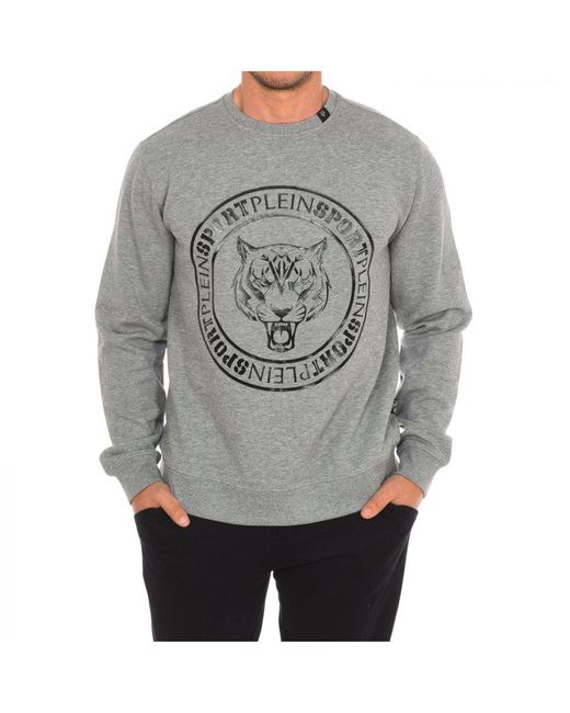 Philipp Plein Gray Fipsg603 Long-Sleeved Crew-Neck Sweatshirt for men