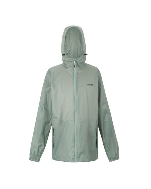 Regatta Green Pack It Iii Waterproof Jacket (Glacier) for men