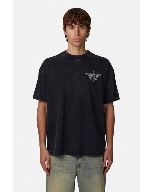 Good For Nothing Black Relaxed Fit Graphic Tee for men
