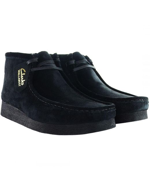 Clarks Blue Wallabee Boots Leather