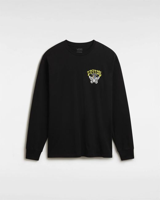 Vans Black Skull Sauce Long Sleeve T-Shirt for men