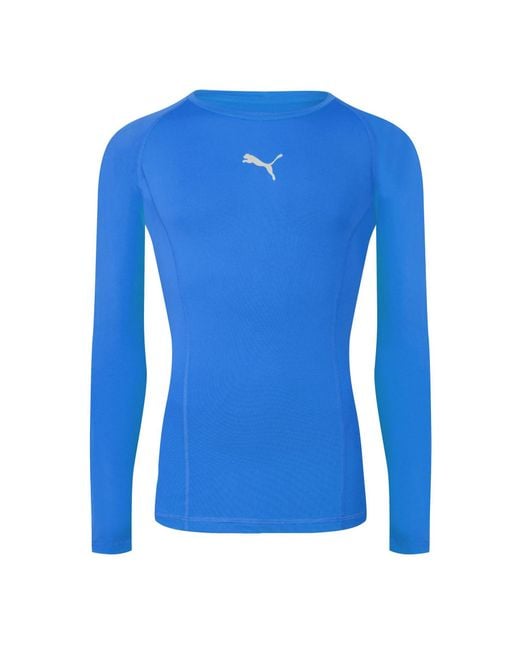 PUMA Blue Liga Baselayer Tee Ls T-Shirt for men