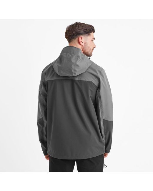 TOG24 Gray Bowston Waterproof Jacket Soot for men