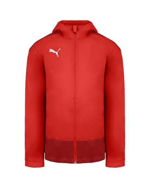 PUMA Red Teamgoal 23 Trg Rain Jacket Nylon for men