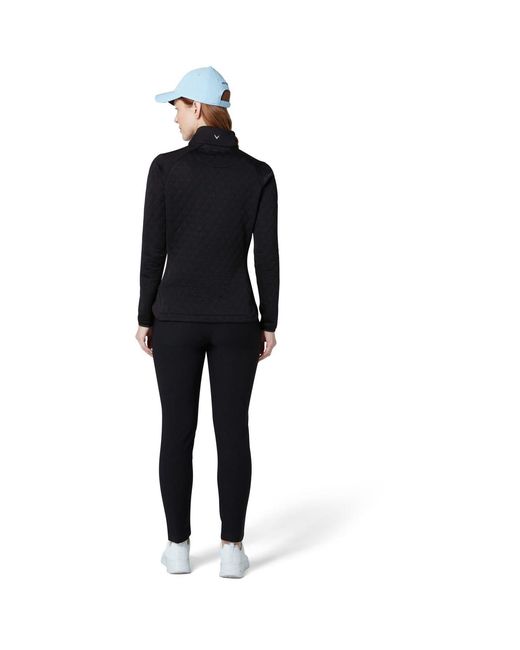 Callaway Apparel Black Zipped Pocket Funnel Neck Raglan Sleeve Sweatshirt