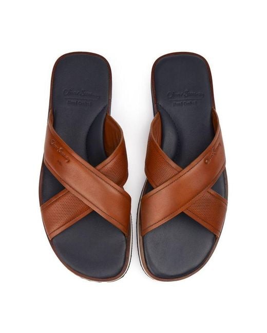Oliver Sweeney Brown Memphis Sandals for men