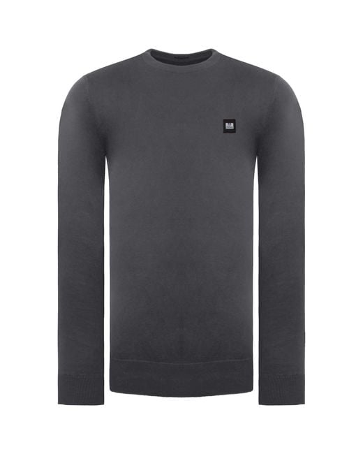 Weekend Offender Gray Sweater Cotton for men