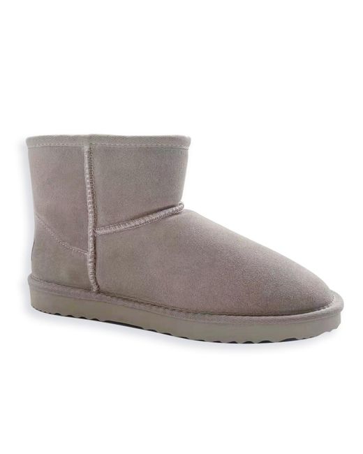 Aus Wooli Gray Australia Short Sheepskin Ankle Boot