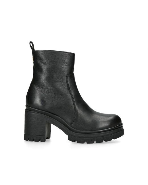 Kurt Geiger Black Leather Kgl Covent Pull On Boots