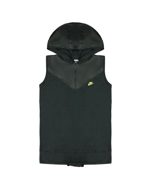 Nike Green Dri-Fit Zip Up Hooded Casual Sports Sleeveless Hoody 332694 010 Cotton