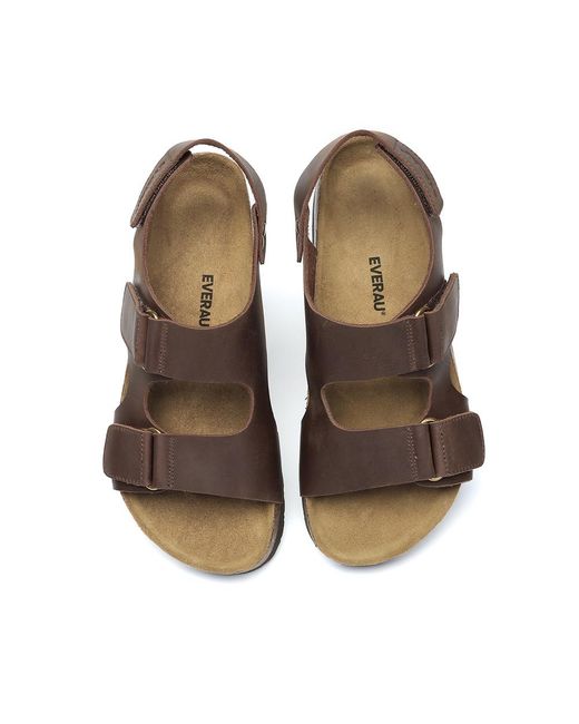 EverAu Australia Brown Ever Au Yelena Sandals With Sole