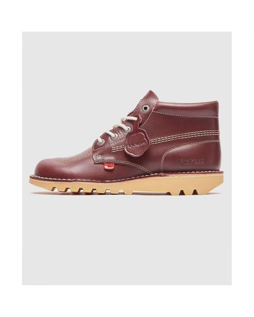 Kickers Red Kick Hi Leather Boots for men