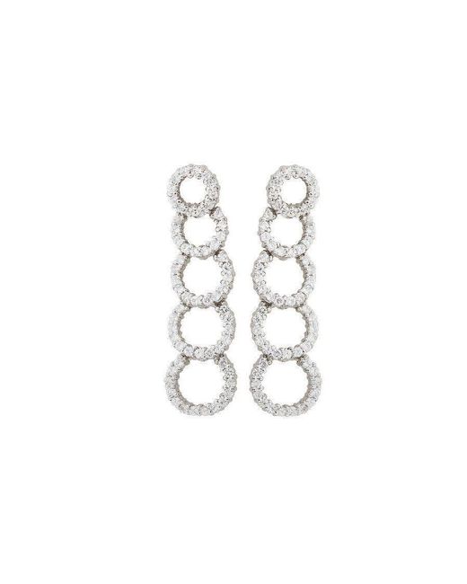 Orphelia White 925 Sterling Drop Earrings