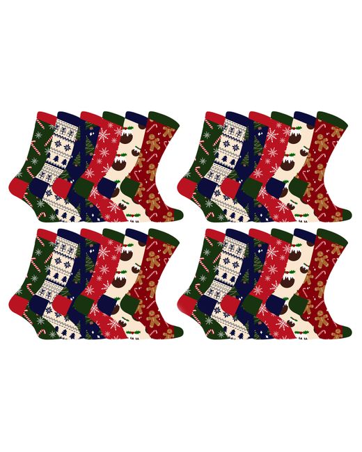 Sock Snob Red Christmas Socks for men