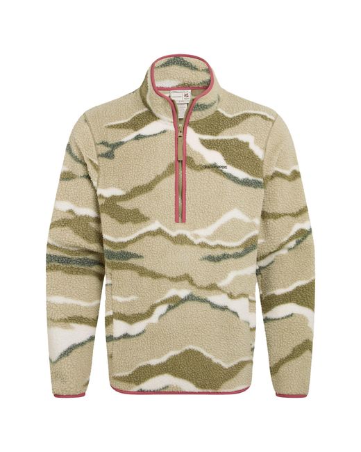 Craghoppers Green National Trust Rawthey Landscape Fleece Top (Cardamom) for men