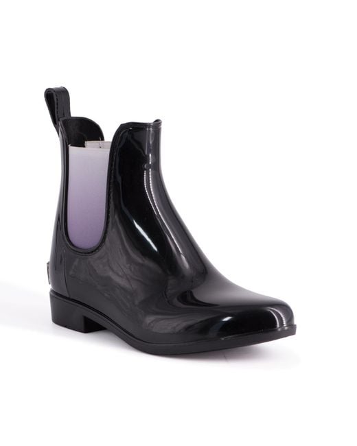 Aus Wooli Black Australia Rainboots With Sheepskin Insole Included