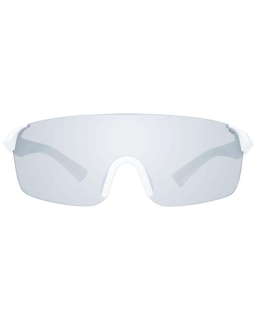 Fila White Mono Lens Sunglasses for men