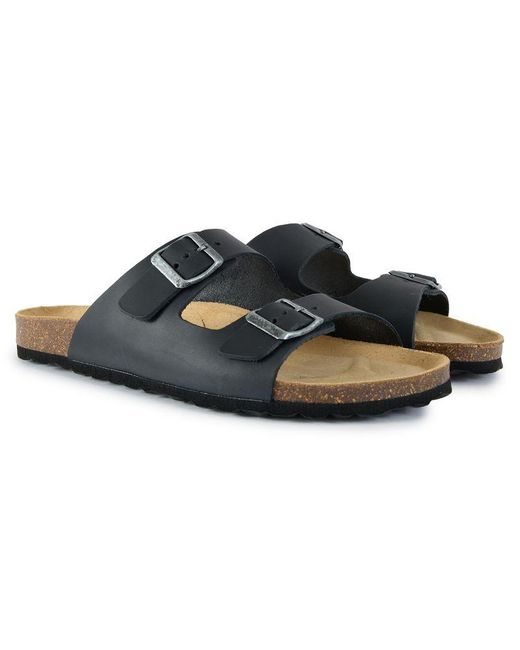 Sole Black Ldn Nash Footbed Sandals for men