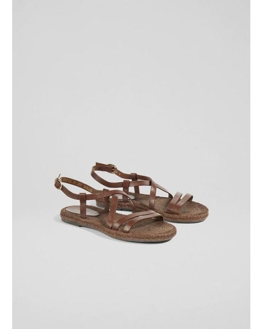 L.K.Bennett Brown Indie Flat Sandals