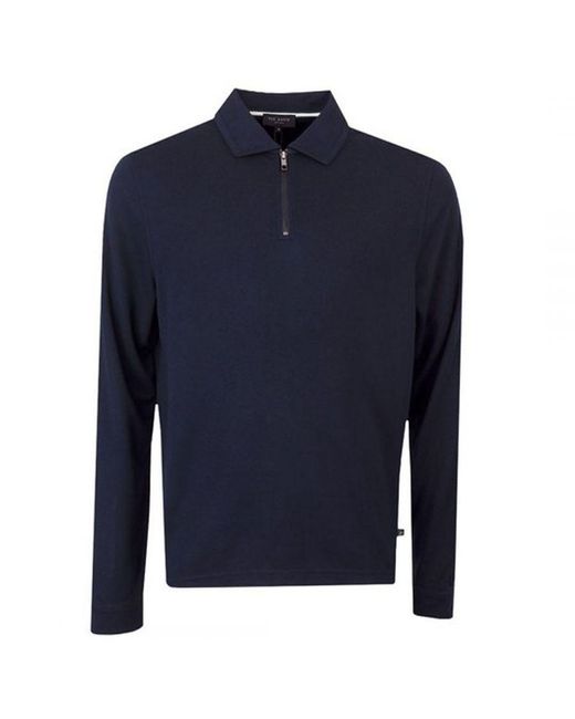 Ted Baker Blue Karpol Navy Modal Sweater Modal/viscose for men