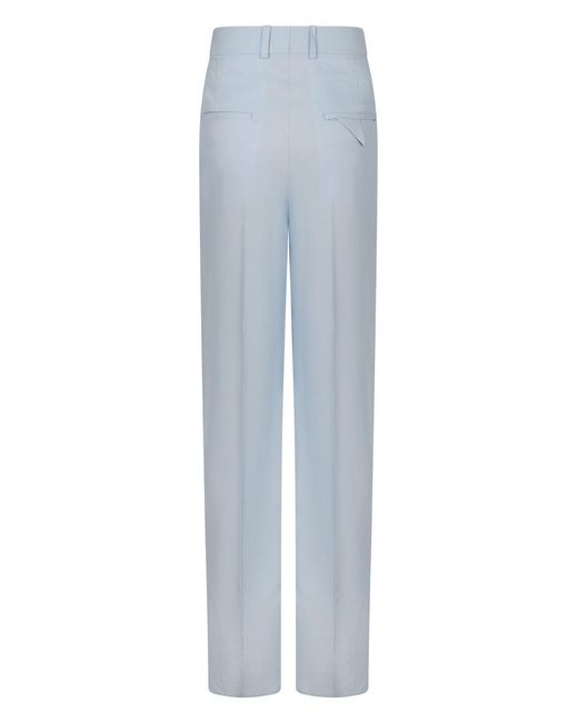 Bottega Veneta Blue Straight-Leg Trousers