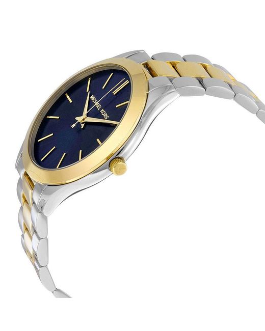 Michael Kors Horloge Mk3479 Goud in het Blue