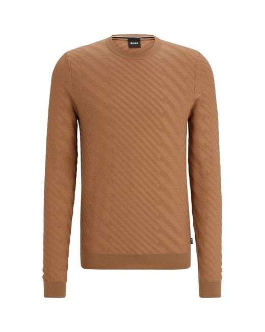 Boss Brown Knitted Top for men